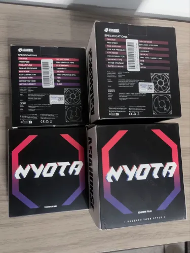 Kit com 8 Asiahorse Nyota 120mm Fan ventoinha(Nova)