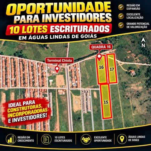 LOTES EM ÁGUAS LINDAS ESCRITURADOS