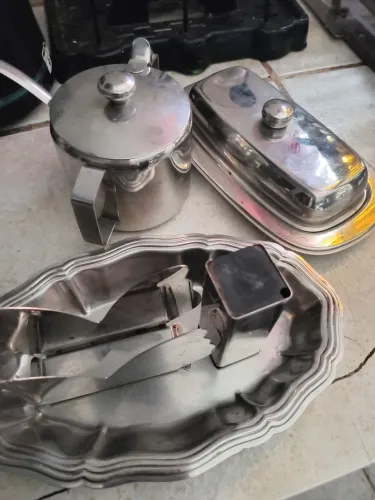5 peças de inox 