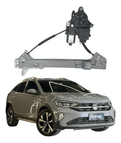 Máquina Vidro Porta Traseira Esquerda Vw Nivus 2018 A 2023