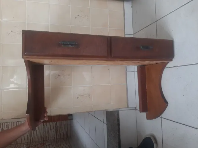 Escrivaninha ou penteadeira instalar na parede madeira maciça 