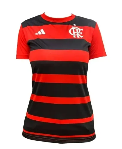 Camisa Feminina Original Flamengo Adidas Fan I 2024/25.