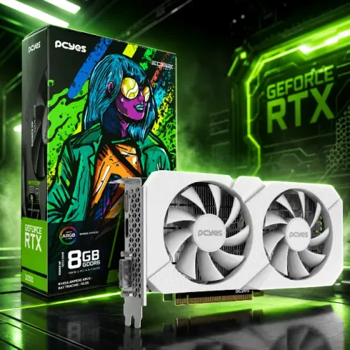 Pcyes Projeto Edge placa De Vídeo Rtx 3050 8 Gb Gddr 6