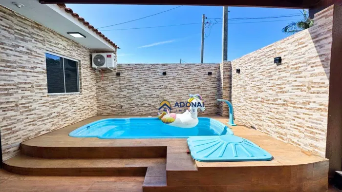 Casa com Piscina, 2 dormitórios à venda, 62 m² por R$ 340.000 - Cohapar - Guaratuba/PR