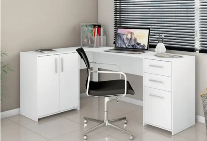 Fabulosa Escrivaninha em L NT2005- Entrega e montagem grátis pra Fortaleza 