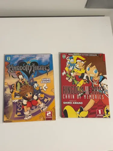 Kit mangás Kingdom Hearts Chains of Memory - volumes 1 e 2