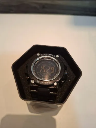 Relógio S-Sports WR 50M Aço Inox Resistente à Água