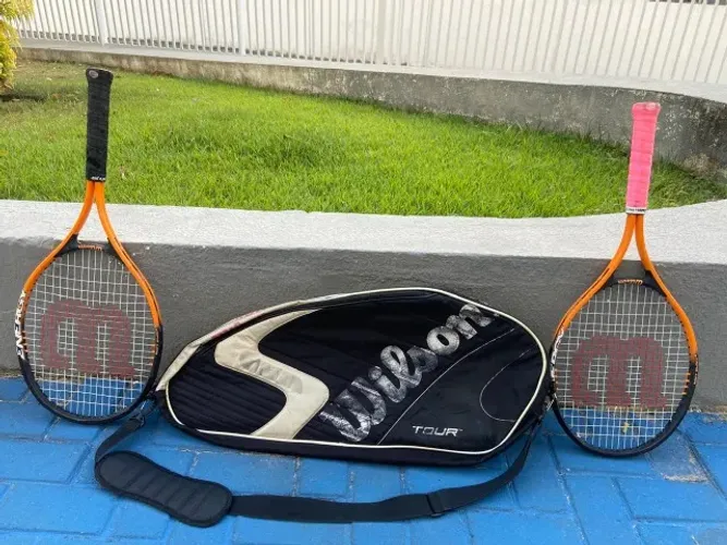 Par de Raquetes Wilson com capa