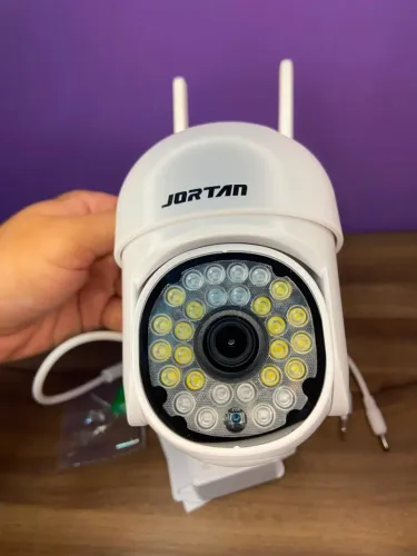 Câmera de Segurança Wifi Giratória Externa Full Hd 1080p - IP66 JT-8163 (Pequena) Jortan a