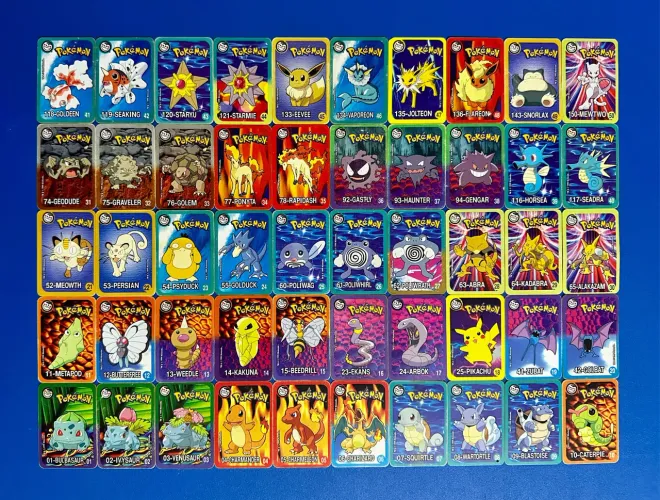 Tazos Super Cartas Pokémon Retangular Elma Chips Excelente