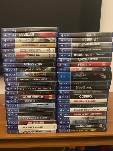 Coleção Jogos PS4 valor unidade descrição