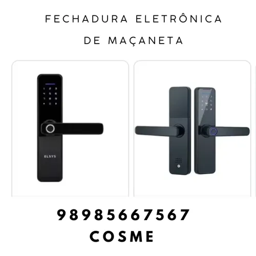 Chaves e fechadura eletrônica 