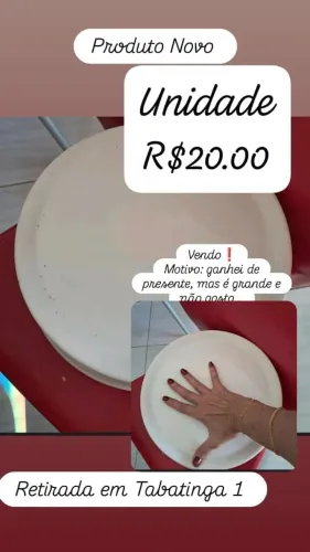 Vendo louça pratos grandes branco