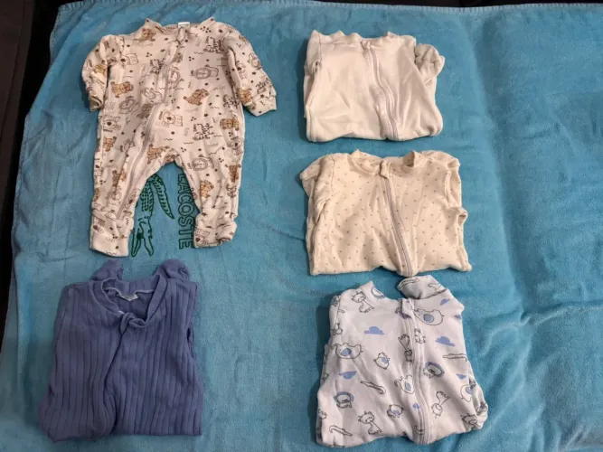 Kit 10 macacões bebê tamanho P
