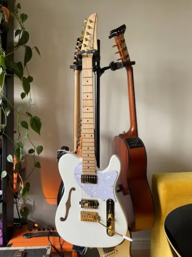Guitarra Seizi Katana Kabuki HH Telecaster Thinline White Gold