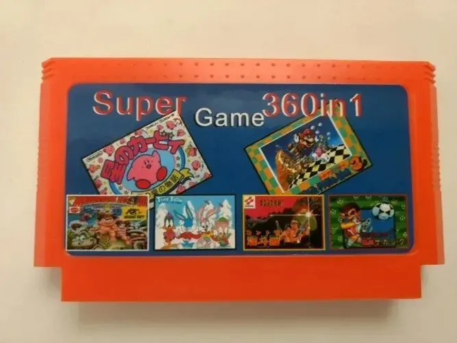Cartucho 360 Jogos em 1 Dynavision NES Famicon 8 Bits
