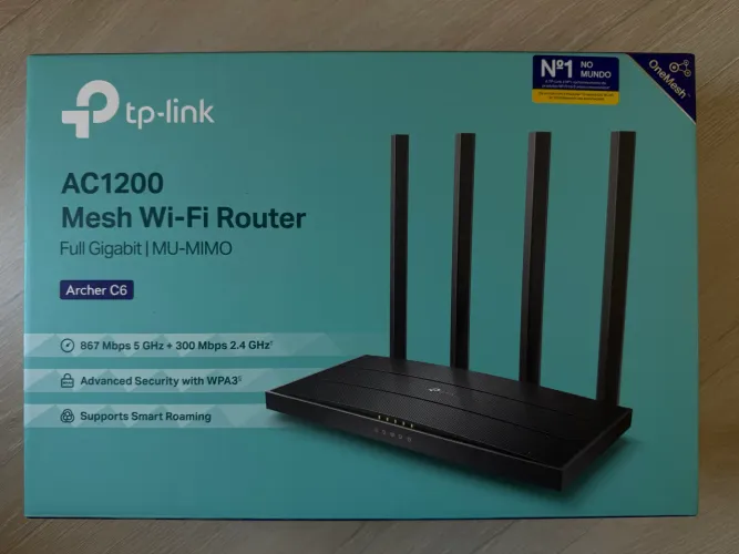 Roteador TP-Link AC1200 Archer C6 Mesh Wi-Fi Router