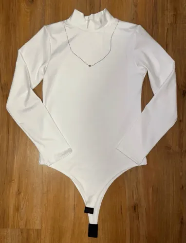 Body Branco Gola alta TAM ÚNICO