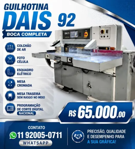 Guilhotina 92 linear programação de corte