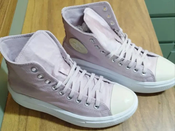 Tênis Converse Chuck Taylor All Star Cano Alto Rosa Bebê - Tam. 38 | Original | usado 2x