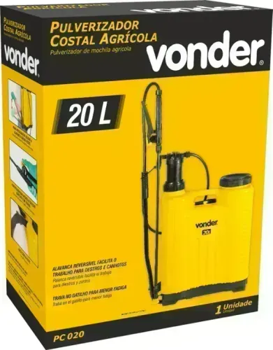 Pulverizador Costal Agrícola Manual 20 Litros Vonder