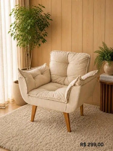 POLTRONA DE LUXO COM FRETE GRÁTIS (COMPRANDO 2 UNIDADES)!