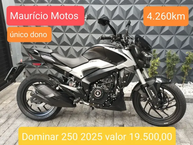 Bajaj dominar 250 2025 só 4.260km nova