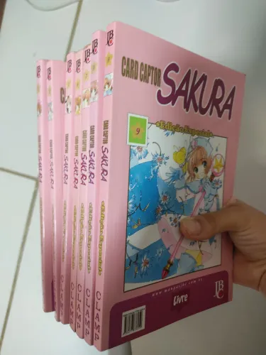 Mangá volumes de Sakura Card Captors 1,2,3,4,7,8 e 9