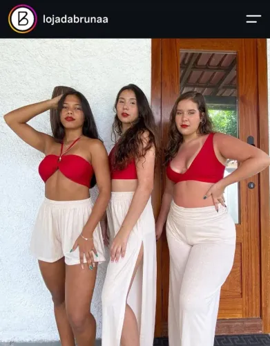 Pantalona Fenda Lateral Lurex Rosê Champagne da Loja da Bruna, nunca usado!