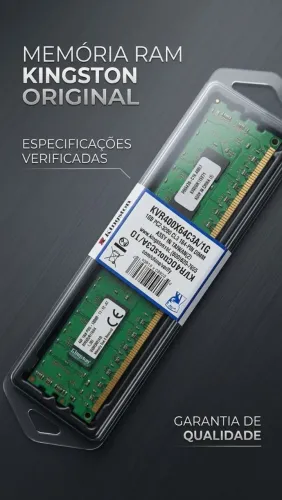 Memória RAM Kingston ValueRAM 4 GB DDR 400MHz PC3200 Desktop