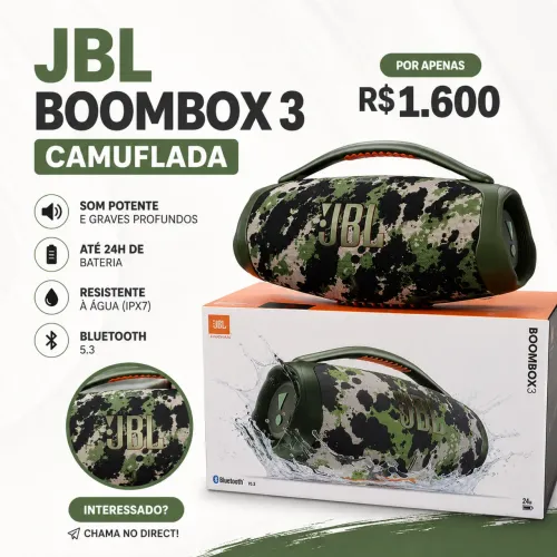 JBL Boombox 3 camuflada