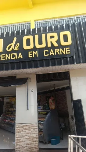 Passo loja de carne em funcionamento
