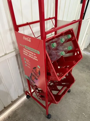 Suporte de garrafeira coca-cola