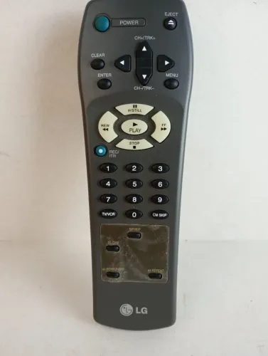 Controle Remoto Original LG para Videocassete VCR (Série 6711R - Raro e Testado)