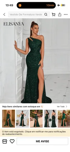 Vestido Verde Formatura Longo