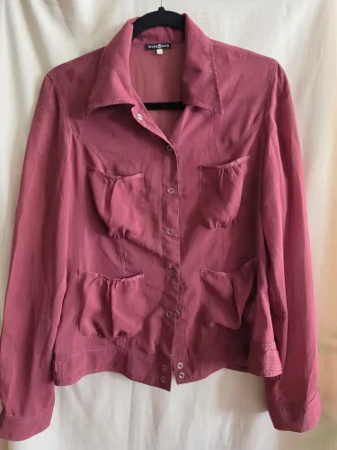 Blusa 42 de crepe bordô 