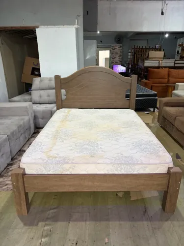 Cama casal + colchão ambos ótimos ( entrego )