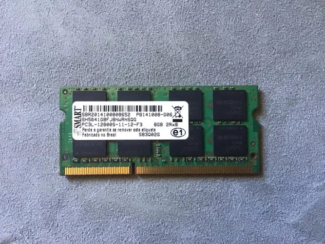 Memória 8GB DDR3L 1600MHz SMART Notebook - Testada