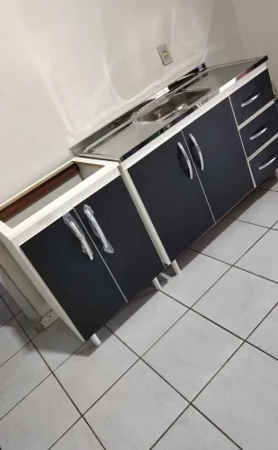 Pia completa e balcão de Cooktop 