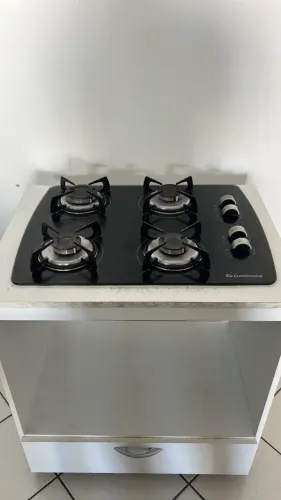 Fogão cooktop continental 4 bocas a gás -  vai o balcão junto!
