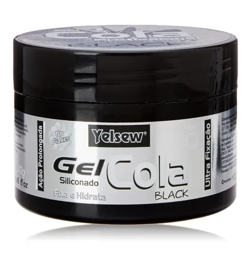 Gel Cola Black Alta Fixação Yelsew 240g