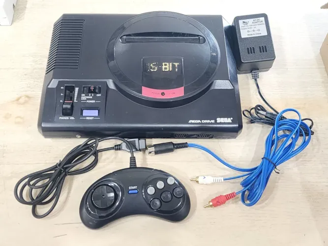Mega Drive 1 com Cabo AV