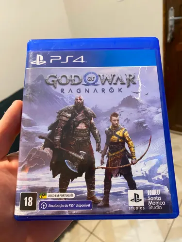 Jogo God of War Ragnarök para PS4.  Mídia original