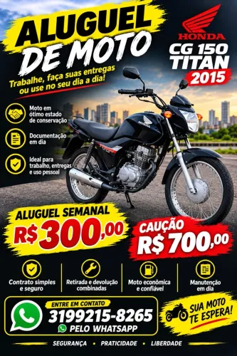 Alugo moto cg titan 150