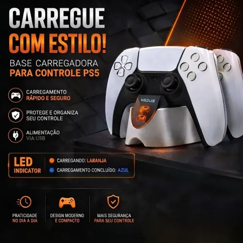 Base de carregamento para controle de PS5