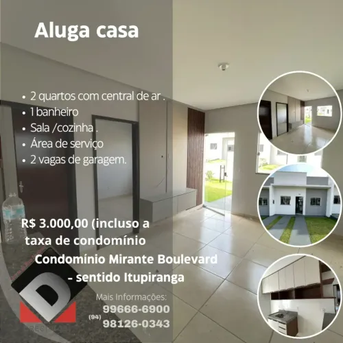 Imóvel para aluguel possui 80 metros quadrados com 2 quartos em Cidade Nova - Marabá - PA