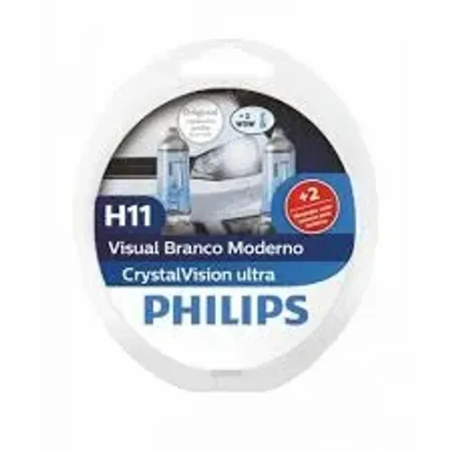 PAR LAMPADA H11 CRISTAL VISION PHILIPS