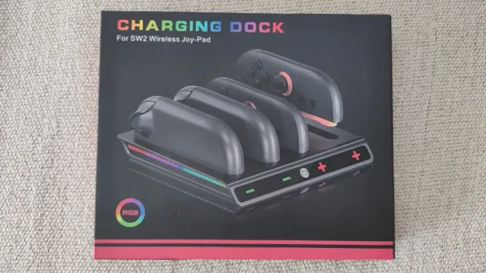 Dock Carregador 4 Joy-Cons Nintendo Switch 2 com RGB - Novo na Caixa