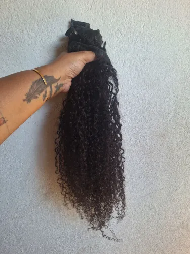 Cabelo humano, 4a, 60cm, 100g, tela, marca De benguela
