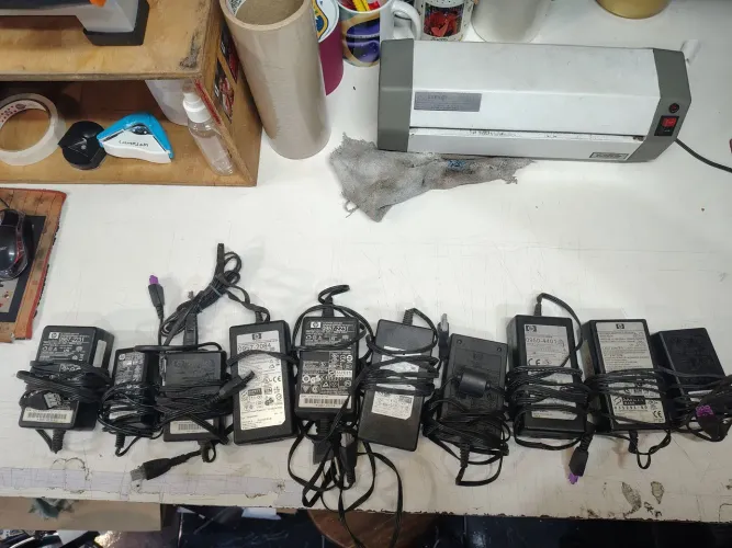 Lote com 9 fontes impressora Hp